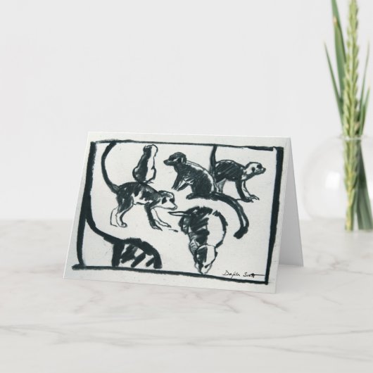 De jongen van Meerkat - de kaart van de Kunst (Voorkant)