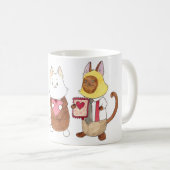 De jongens en hun valentijnen! koffiemok (Voorkant rechts)