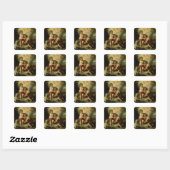 De jongens met de Shell, c.1670 Vierkante Sticker (Vel)