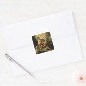 De jongens met de Shell, c.1670 Vierkante Sticker (Envelop)