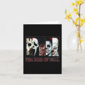 De jongens van Herfst Horror Films Halloween Kaart (Gele Bloem)