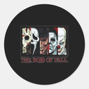 De jongens van Herfst Horror Films Halloween Ronde Sticker