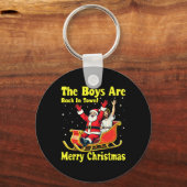 De jongens zijn terug in de stad! Vrolijk kerstfee Sleutelhanger (Voorkant)