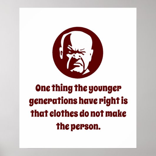 De jongere generaties hebben gelijk - Wis Poster (Voorkant)