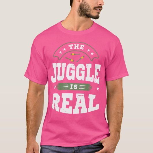 De Jongleertruc Is Echte Goochelaar Kostuum Circus T-shirt (Voorkant)