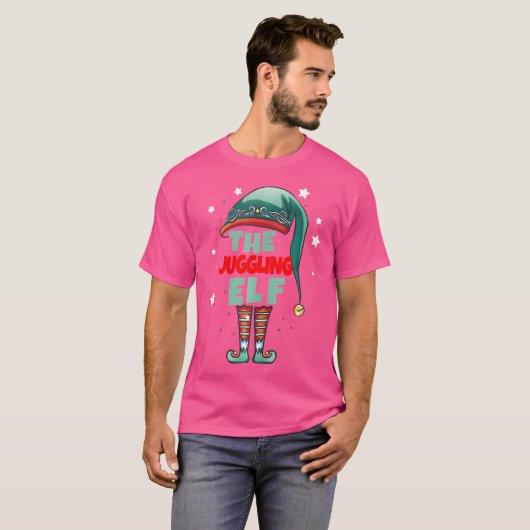 De Jonglerende Kabouter Kerstmis - Jonglerende Ker T-shirt (Voorkant volledig)