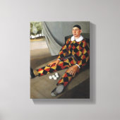 De jongleur (door Antonio Donghi) Canvas Afdruk (Voorkant)
