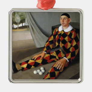 De jongleur (door Antonio Donghi) Metalen Ornament