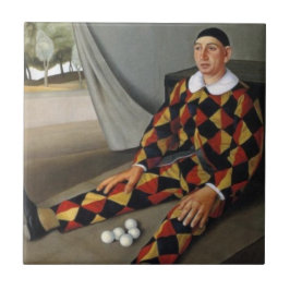 De jongleur (door Antonio Donghi) Tegeltje