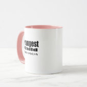 De jongste regels van het Kindersyndroom passen ge Mok (Voorkant links)