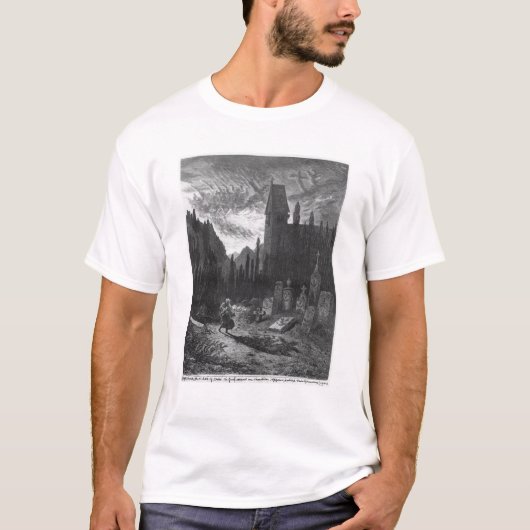 De jood van de zwerver op het kerkhof t-shirt (Voorkant)