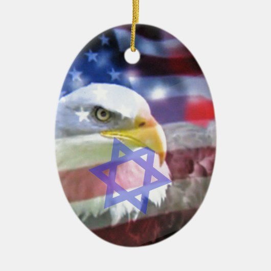 De joodse Amerikaan. Keramisch Ornament (Voorkant)