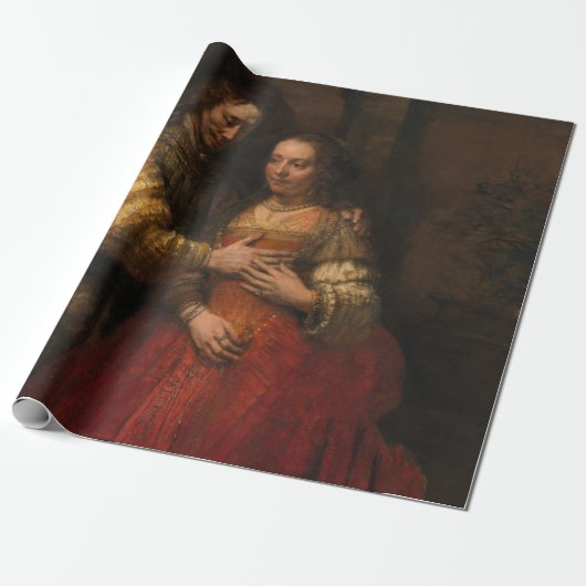 De joodse bride (door Rembrandt) Cadeaupapier (Uitgerold)