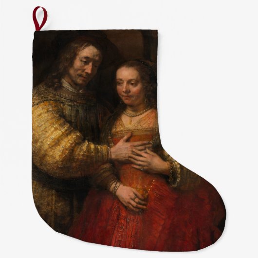 De joodse bride (door Rembrandt) Grote Kerstsok (Voorkant)