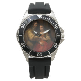 De joodse bride (door Rembrandt) Horloge