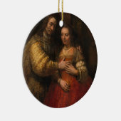 De joodse bride (door Rembrandt) Keramisch Ornament (Rechts)