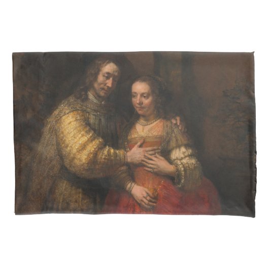De joodse bride (door Rembrandt) Kussensloop (Voorkant-Links)