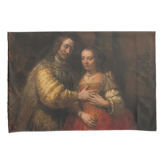 De joodse bride (door Rembrandt) Kussensloop (Voorkant-Rechts)