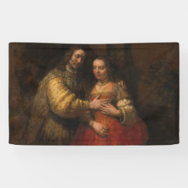 De joodse bride (door Rembrandt) Spandoek
