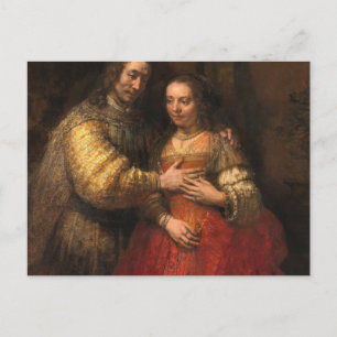 De joodse bride schilderen door Rembrandt Briefkaart