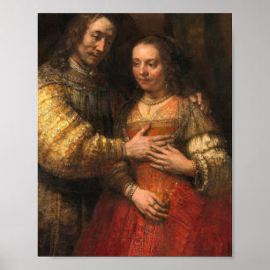 De joodse bride schilderen door Rembrandt Poster
