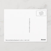 De joodse bride van Rembrandt van Rijn Briefkaart (Achterkant)