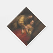 De Joodse Bruid (door Rembrandt) Servet (Hoek)