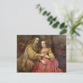 De Joodse bruid (het echtpaar) – Rembrandt van Rij Briefkaart (Staand voorkant)