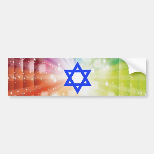 De joodse lichtdoorbraak. bumpersticker (Voorkant)