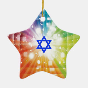 De joodse lichtdoorbraak. keramisch ornament