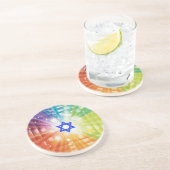 De joodse lichtdoorbraak. zandsteen onderzetter (Zijkant)