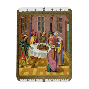 De joodse Passover, facsimile van een 15e-eeuwse m Magneet