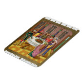 De joodse Passover, facsimile van een 15e-eeuwse m Magneet (Linkerzijde)