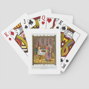 De joodse Passover, facsimile van een 15e-eeuwse m Pokerkaarten