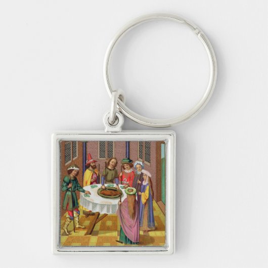 De joodse Passover, facsimile van een 15e-eeuwse m Sleutelhanger (Voorkant)