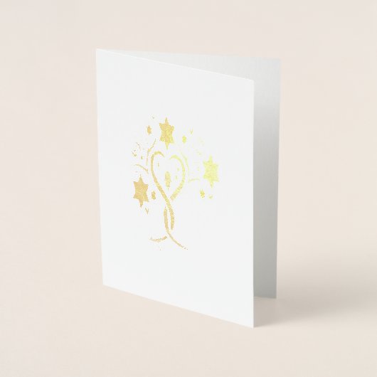 De joodse Star Tree of Life Kaart (Voorkant)