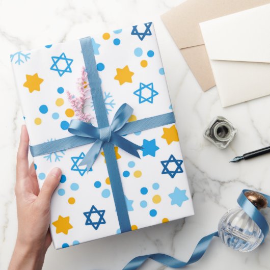De joodse ster van David Wrapping Paper Cadeaupapier (Geschenken)