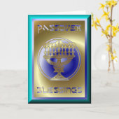 De Joodse Vakantie van de Pascha van Pesach Kaart (Gele Bloem)