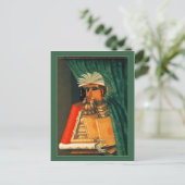 De journalist van Giuseppe Acrimoldo Briefkaart (Staand voorkant)