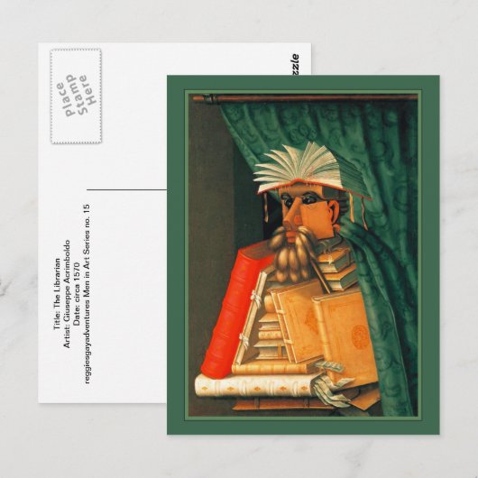 De journalist van Giuseppe Acrimoldo Briefkaart (Voorkant / Achterkant)