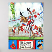 De Jousting Knight Poster (Voorkant)