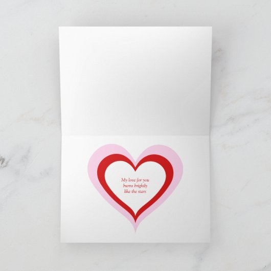 De jouw tekst die van de Valentijnsdag Kaart (Binnen)