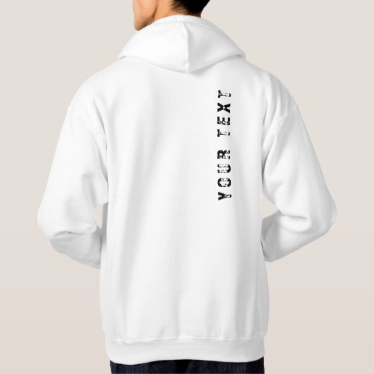 De Jouw tekst van het achterontwerp de Mannen van  Hoodie (Achterkant)