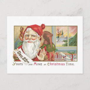 De jouwe en de mijne tijdens de kerstdagen feestdagenkaart