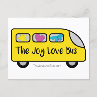 De Joy Love Bus Logo Briefkaarten