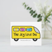 De Joy Love Bus Logo Briefkaarten (Staand voorkant)