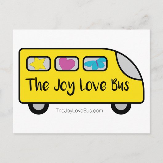De Joy Love Bus Logo Briefkaarten (Voorkant)