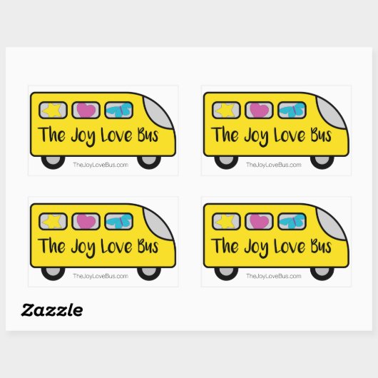 De Joy Love Bus Logo Stickers (Vel)