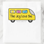 De Joy Love Bus Logo Stickers (Tas)