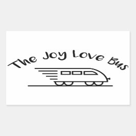 De Joy Love Bus Speedy Logo Sticker